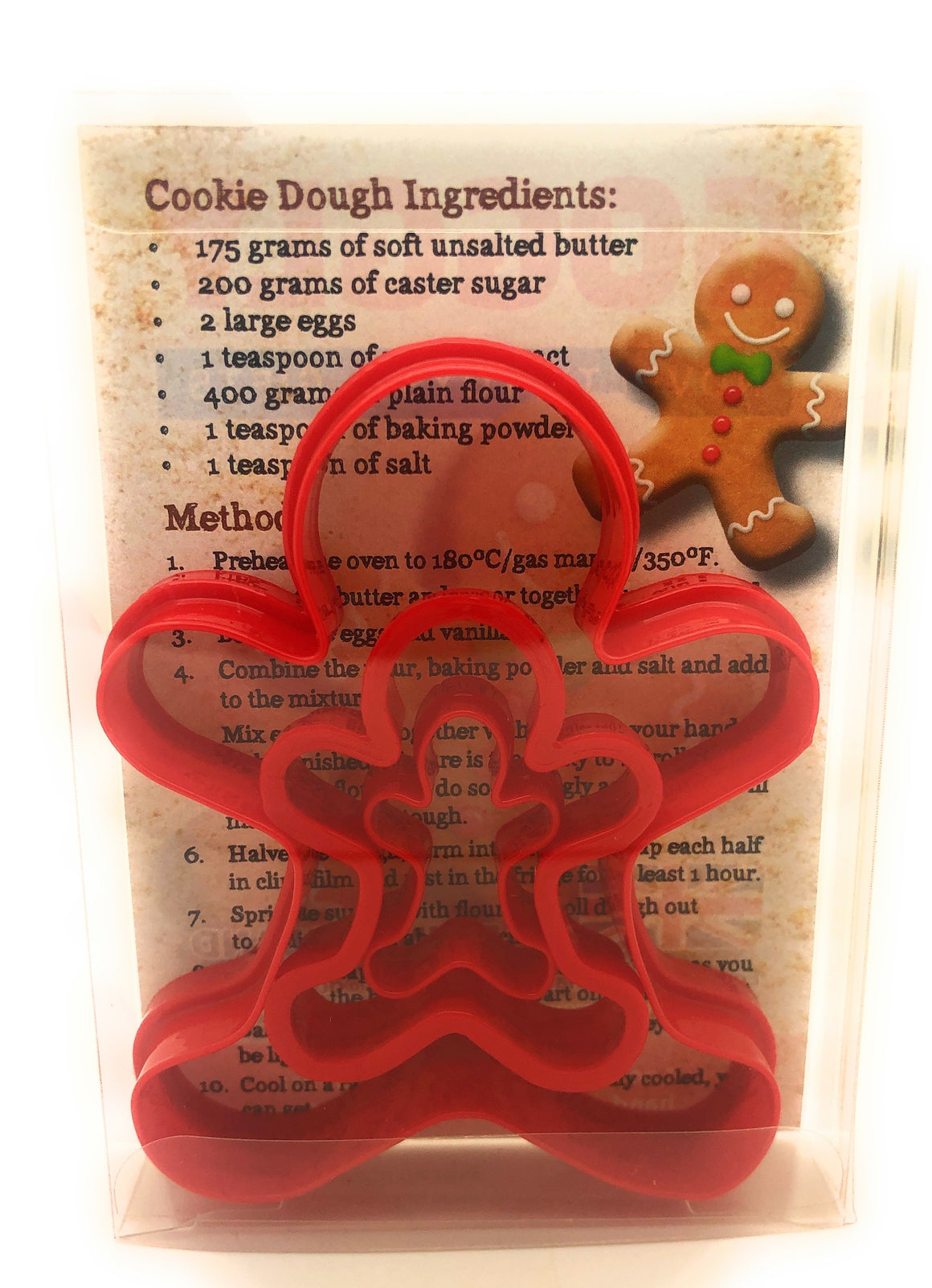 Gingerbread Man Cookie Cutter Set Of 3 Goggly 1328